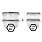 Food Storage Container with Lid, Leak Proof Snap Lock, BPA Free