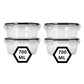 Food Storage Container with Lid, Leak Proof Snap Lock, BPA Free