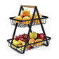 Metal Fruit Basket Kitchen Storage two tier