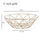 Metal Fruit Modern Basket