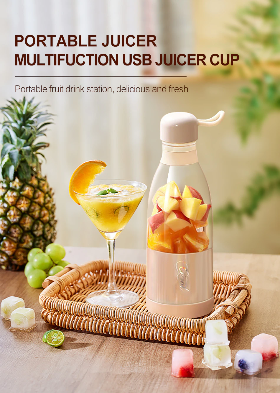 Portable Blender Bottle